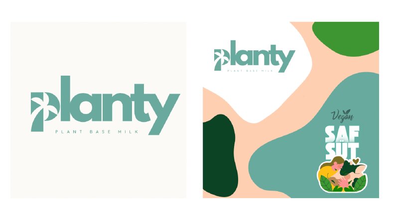 ‘Planty Vegan Süt’ Logo ve Marka Kimliği Tasarımı