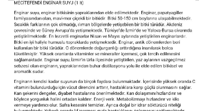 Enginar Suyu