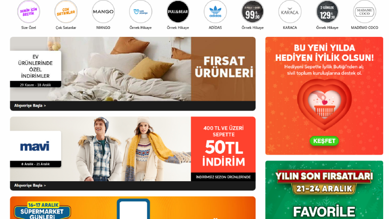 E ticaret Sitesi