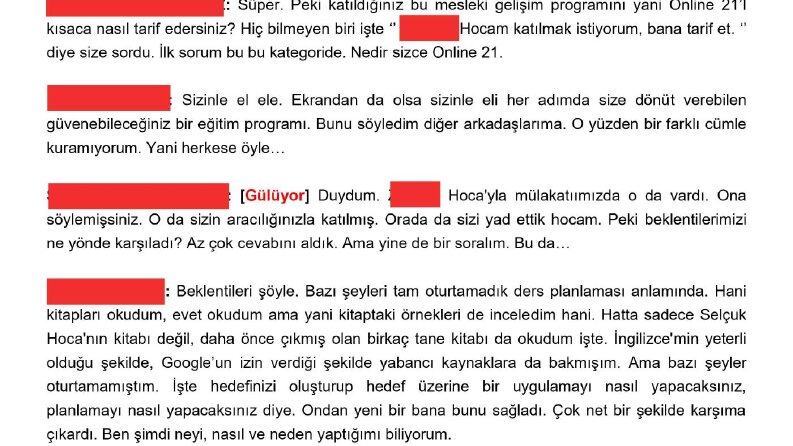 AKADEMİK GÖRÜNTÜLÜ KONUŞMA
