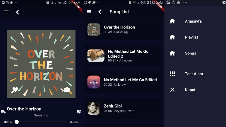 Flutter ile Mp3 Player