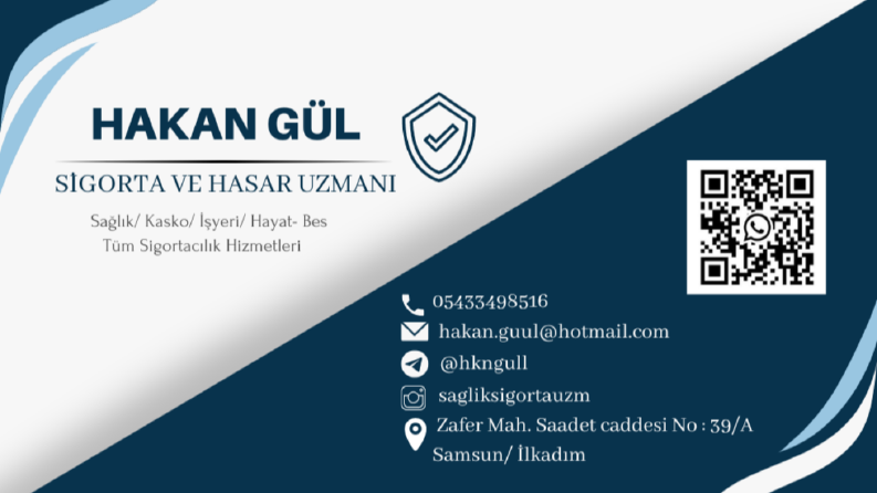 Sigortacı Kartvizit Tasarımı 