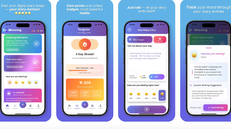 Monolog-AI Diary & Voice Diary 