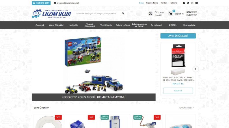 Lazımolur E-ticaret Sitesi
