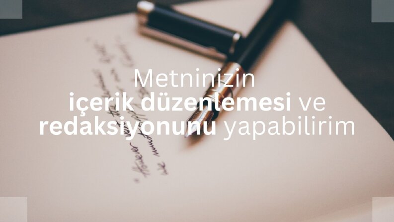 Metinlerinizi dilediğiniz gibi düzenleyebilirim