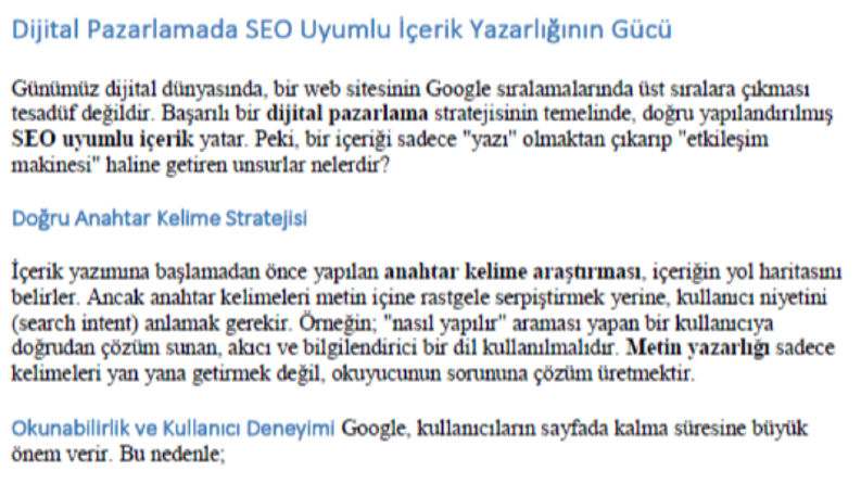 Özgün ve Google Dostu Makale Yazımı