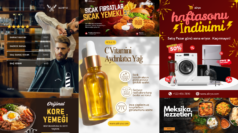 Reklam ve banner tasarımlarım