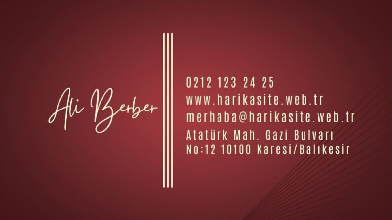 kartvizit tasarımı