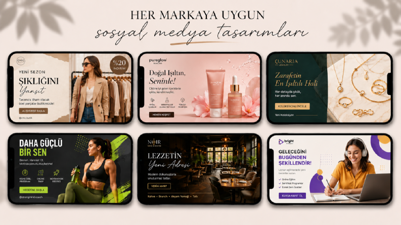 Profesyonel Sosyal Medya Tasarımları | Modern & Premium