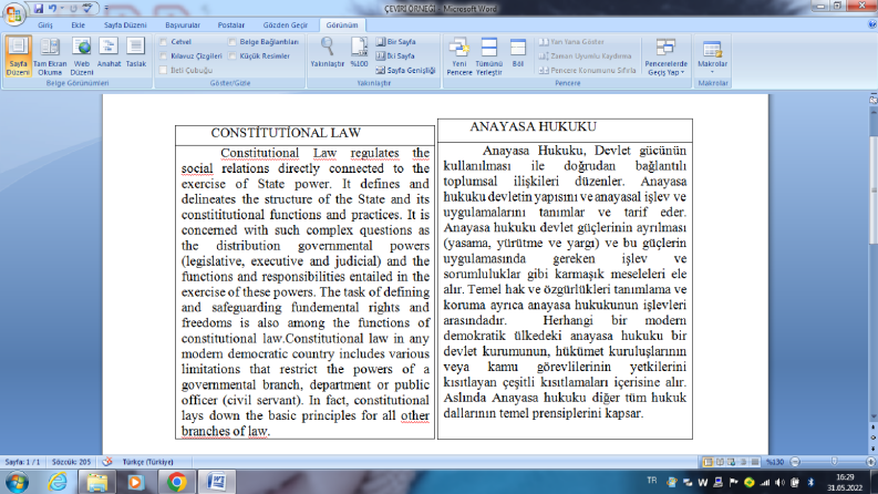 HUKUKİ ÇEVİRİ 