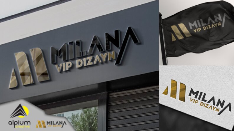 Milana Vip Dizayn logo tasarımı