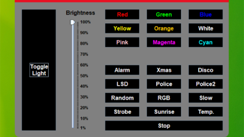 Yee Control Panel