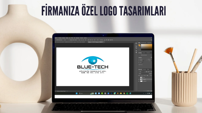 Bluetech Güvenlik Logo Tasarımı