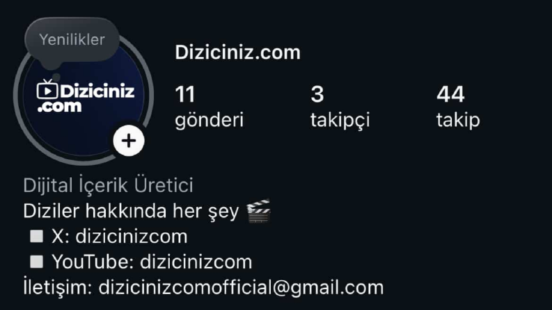Diziciniz.com hesap yönetimi