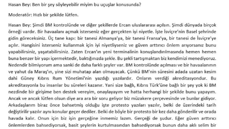 3 saatlik bir deşifrenin bir kısmı