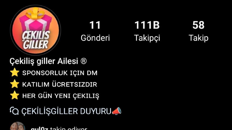 İnstagram Çekiliş İle Takipçi Arttırımı