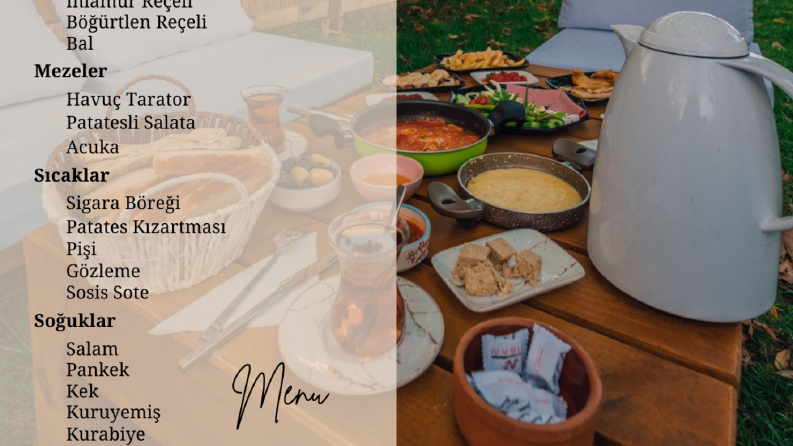 Kahvaltı Şirketi Menü Tasarımı