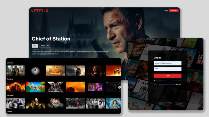 React - Firebase - Tailwind Netflix Clone
