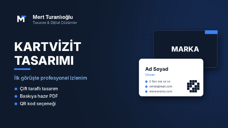 Kurumsal ve Bireysel Kartvizit Tasarımı