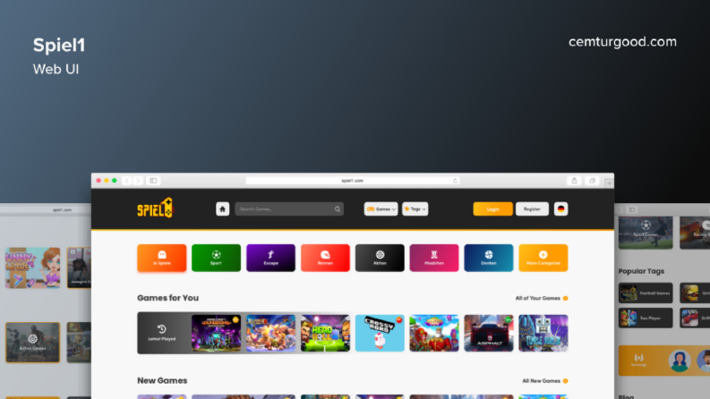 Spiel 1 Web Arayüz Tasarımı - Web UI