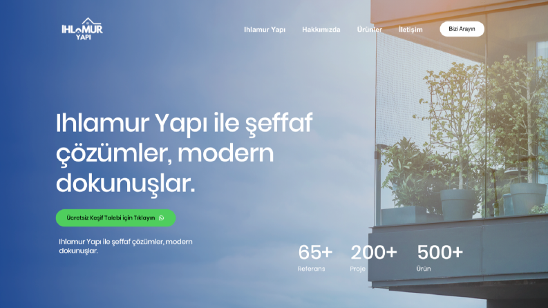 Ihlamur Yapı Web Sitesi Projesi