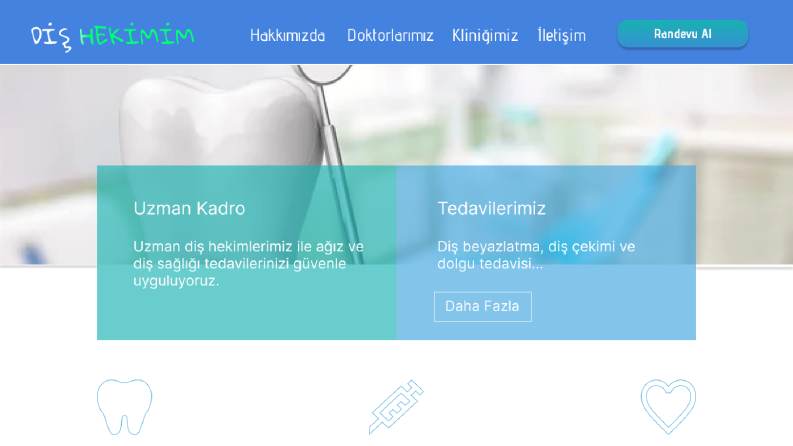Diş Kliniği - Web Site Tasarımı