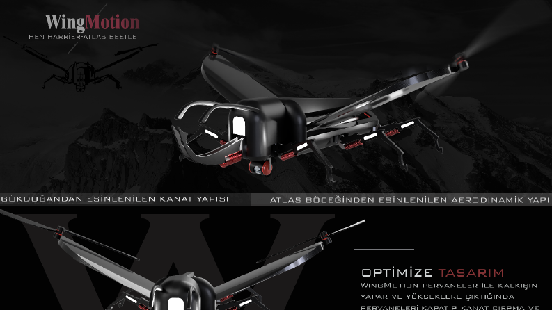 WingMotion-Biyomimetri ile drone tasarımı