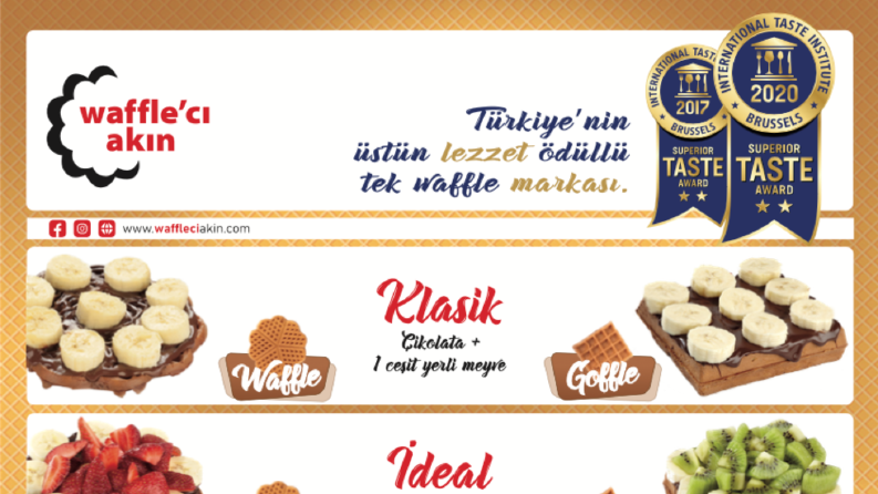 waffle'cı akın menu