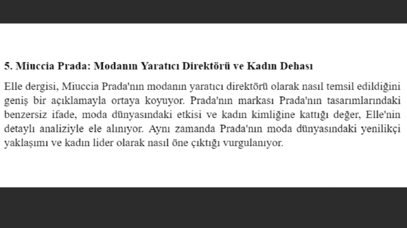 Başarılı Kadınlar Hakkında Makale