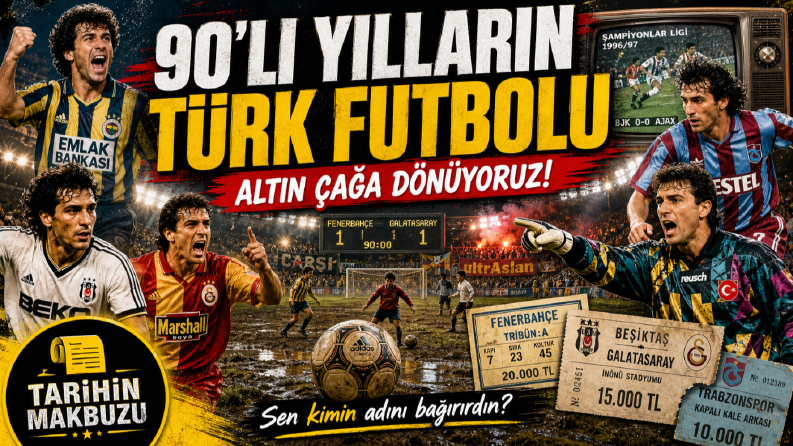 90'lar Türk Futbolu Nostalji - Sosyal Medya Tasarımı