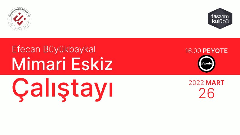 Tasarım Kulübü Mimari Eskiz Çalıştayı @tasarimkulubu