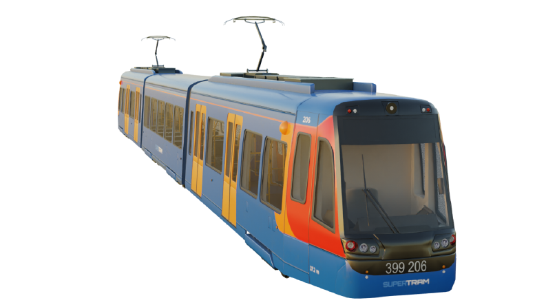 3d Sheffield tramvay 