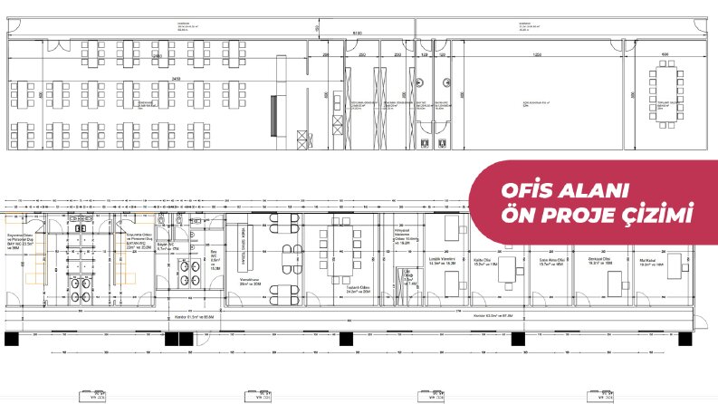 Proje Çizimi - Ofis Alanı