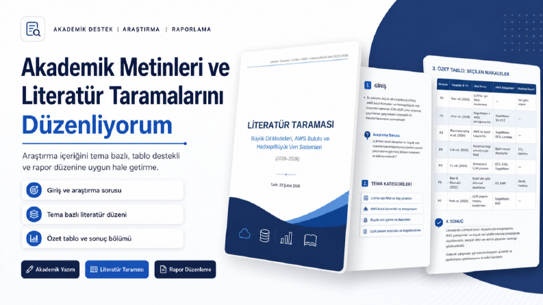 Akademik Metinleri ve Literatür Taramalarını Düzenliyorum