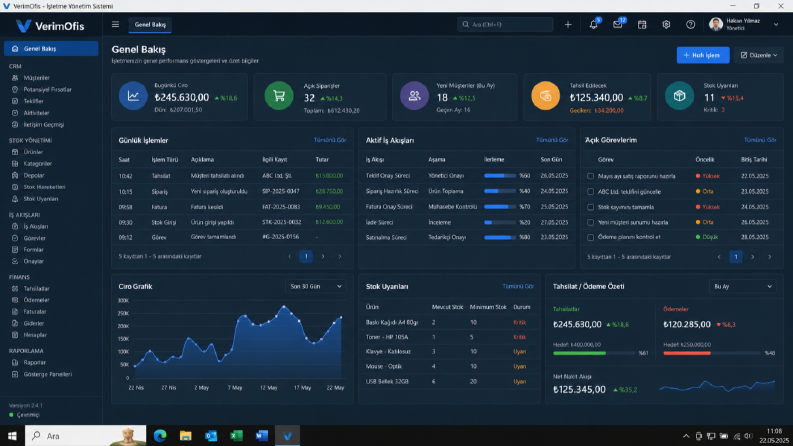 VerimOfis – Masaüstü İş Süreci Yazılımı