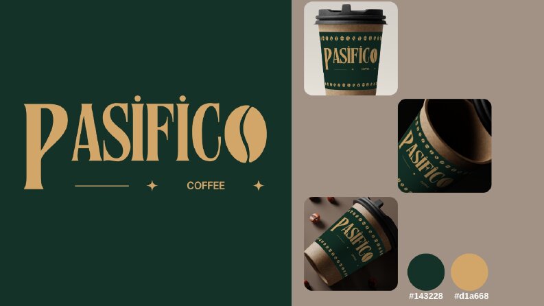 Pasifico Coffee - Logo ve Mockup Tasarımı