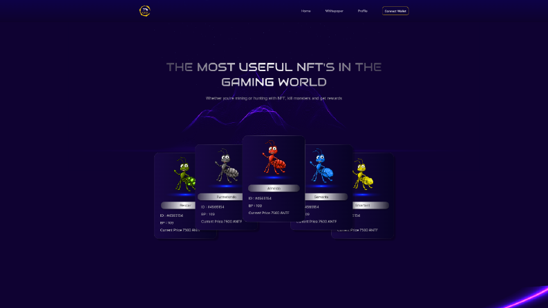 Ants NFT - Figma to HTML, CSS, JS