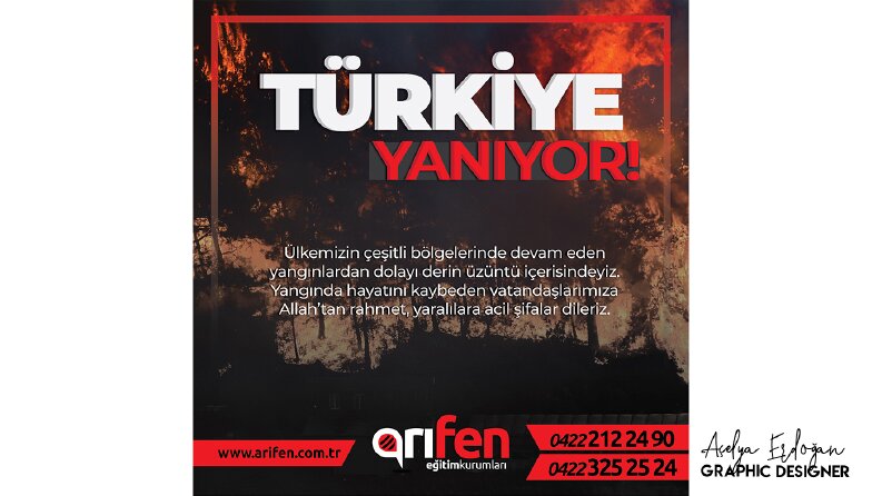 Arıfen Eğitim - Yangın Sosyal Medya Görseli