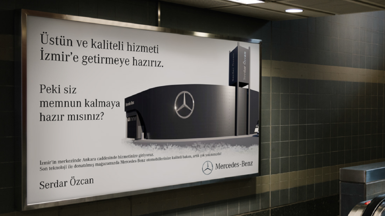 SerdarÖzcan Mercedes Bayii 3'lü Billboard Tasarımları