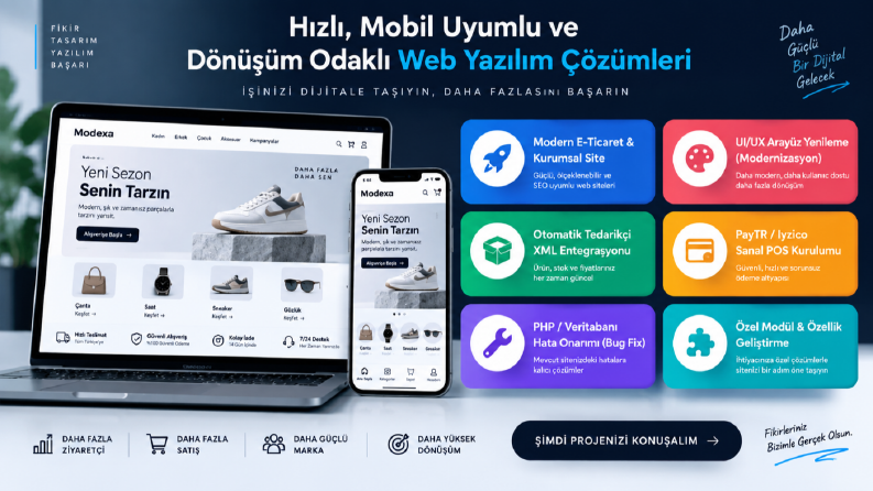 Modern E-Ticaret, XML, Ödeme Entegrasyon ve Yazılım