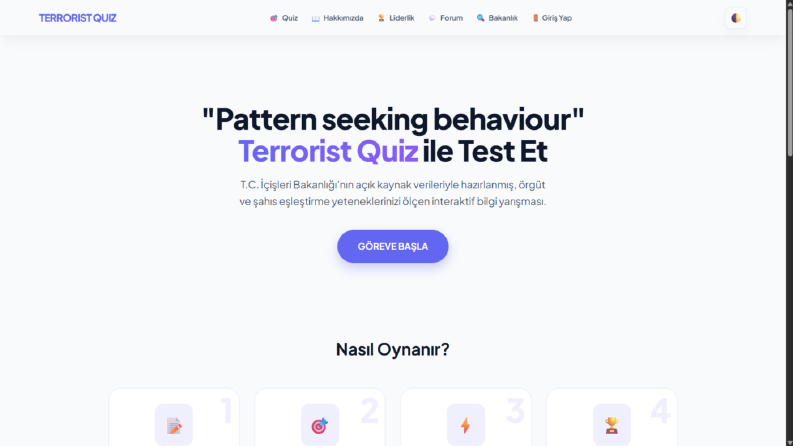 İnteraktif Quiz Oyunu