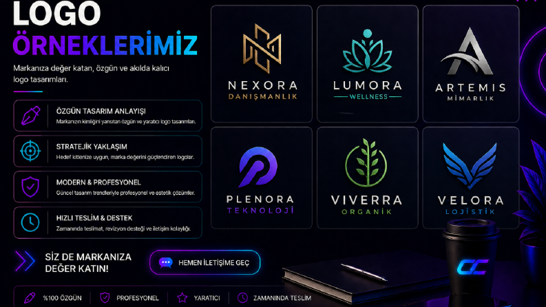 Modern ve Premium Logo Tasarımlarım