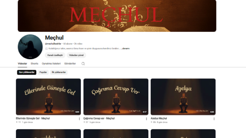 YouTube Senaryo Yazarlığı ve İçerik Üretimi |Mechullesiirler