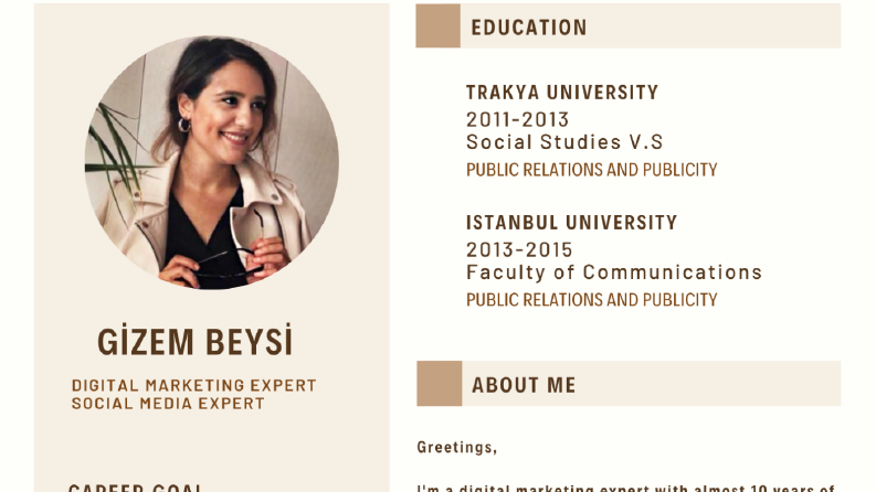 CV Türkçeleştirme + Canva Üzerinden Tasarlama
