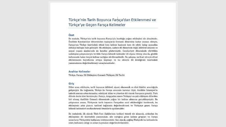 Akademik Makale Üretimi