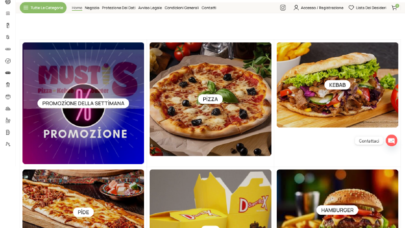 Restaurant Siparis Anahtar Teslim Web Sitesi (E- ticaret)