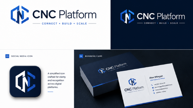 CNC Platform - Modern Logo Tasarımı