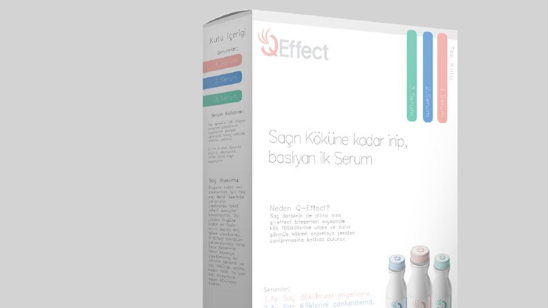 Q-Effect   - Konsept Ambalaj tasarımı ve El ilanı