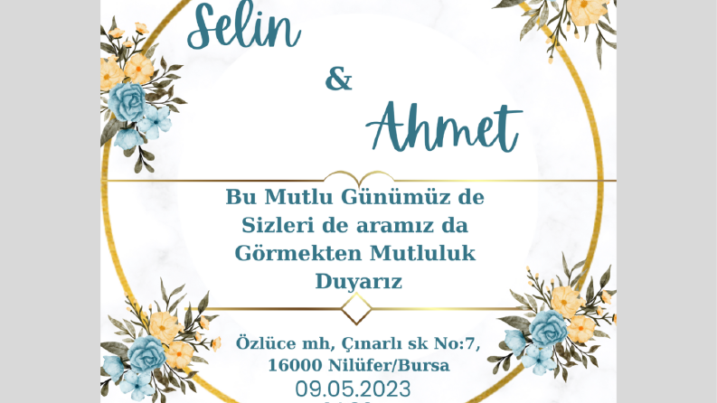 Modern davetiye tasarımlarım