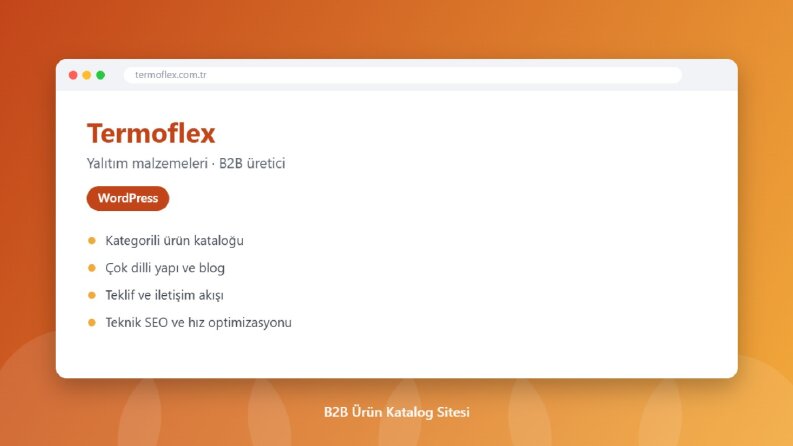 Termoflex – B2B Yalıtım Ürünleri Katalog Sitesi